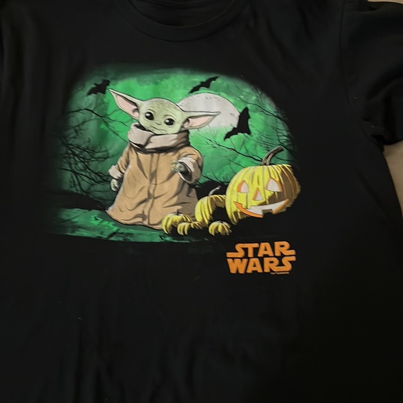 Star Wars Yoda glow-in-the-dark Halloween shirt XL - Picture 2 of 4